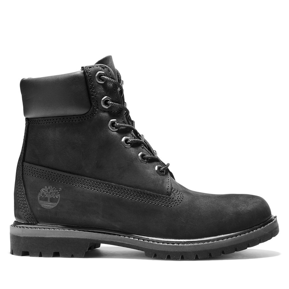 Botas 6-Inch Timberland Argentina Mujer - 6-Inch Premium Waterproof - Negras - ZVOMGF-469